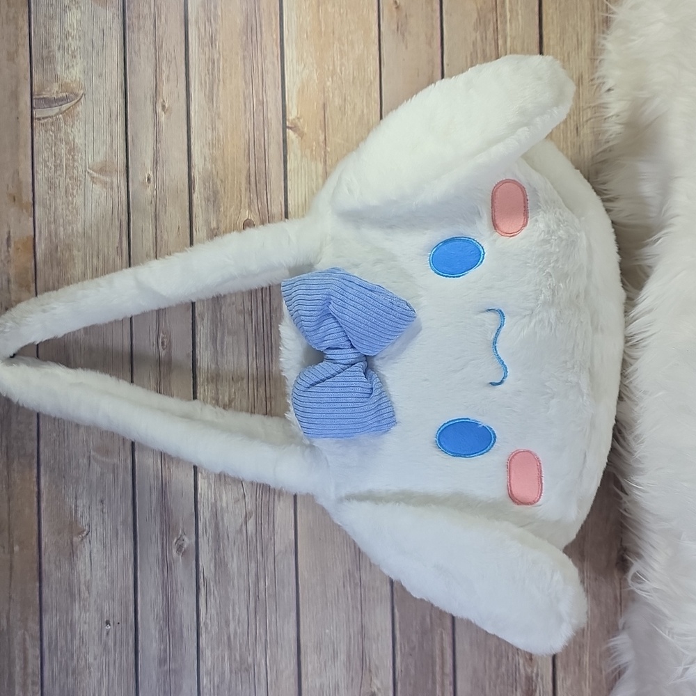 Cinnamonroll Plush Shoulder Bag with Blue Bow